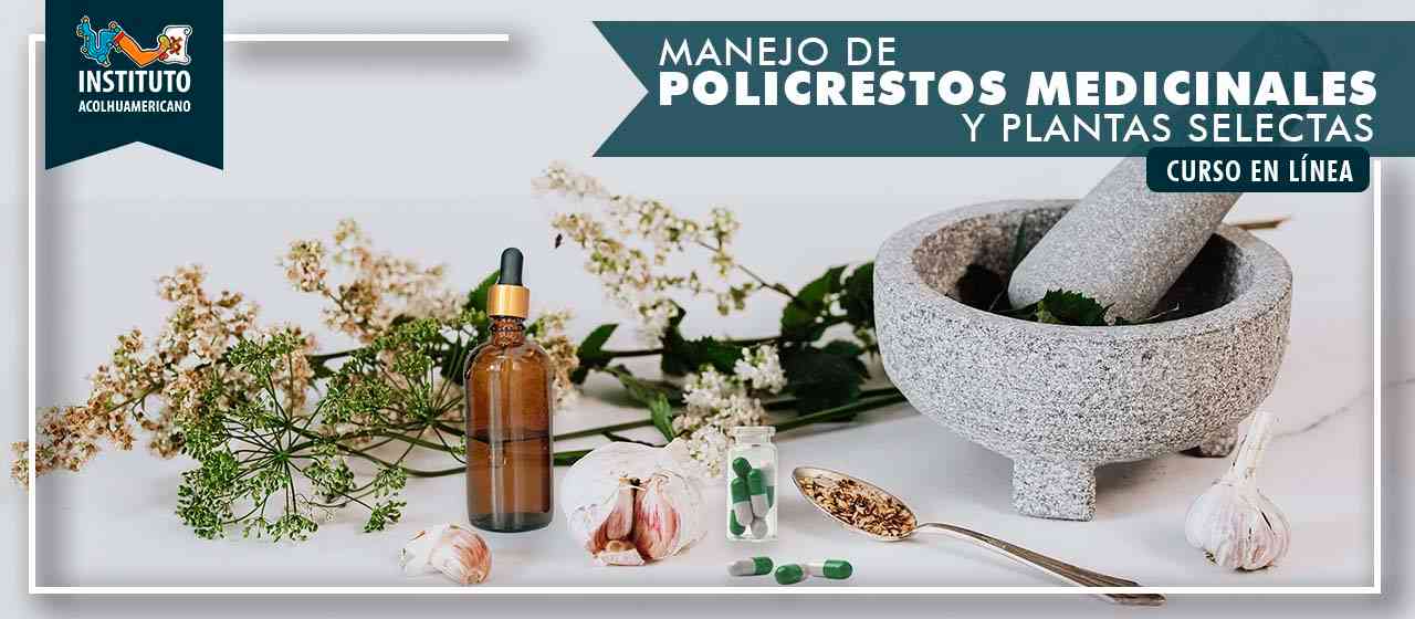 banner del curso MANEJO DE POLICRESTOS HOMEOPÁTICOS Y PLANTAS SELECTAS