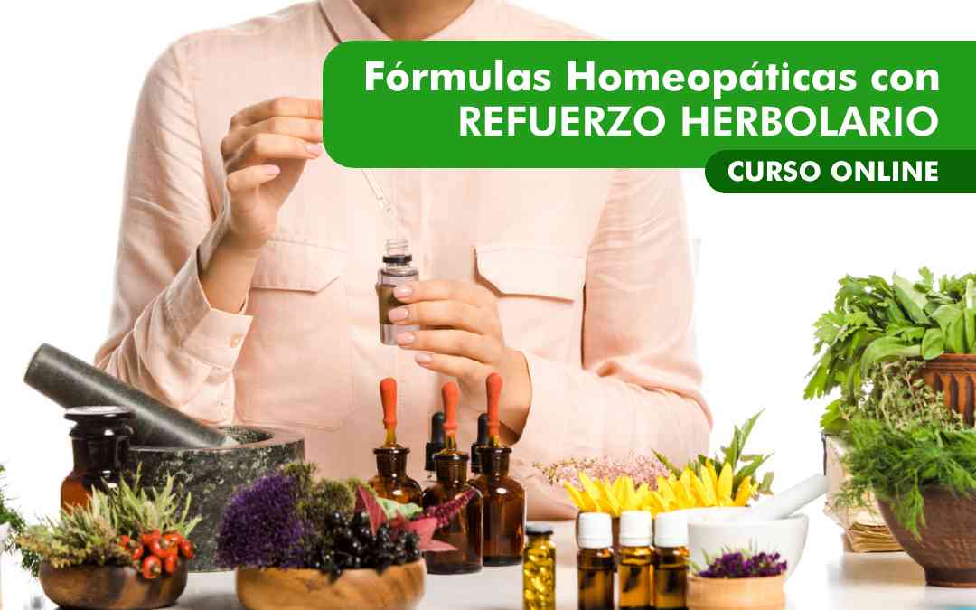 banner del curso: fórmulas homeopáticas con refuerzo herbolario