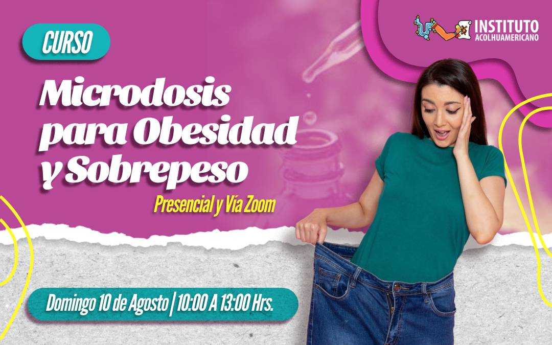 banner del curso: microdosis para obesidad y sobrepeso