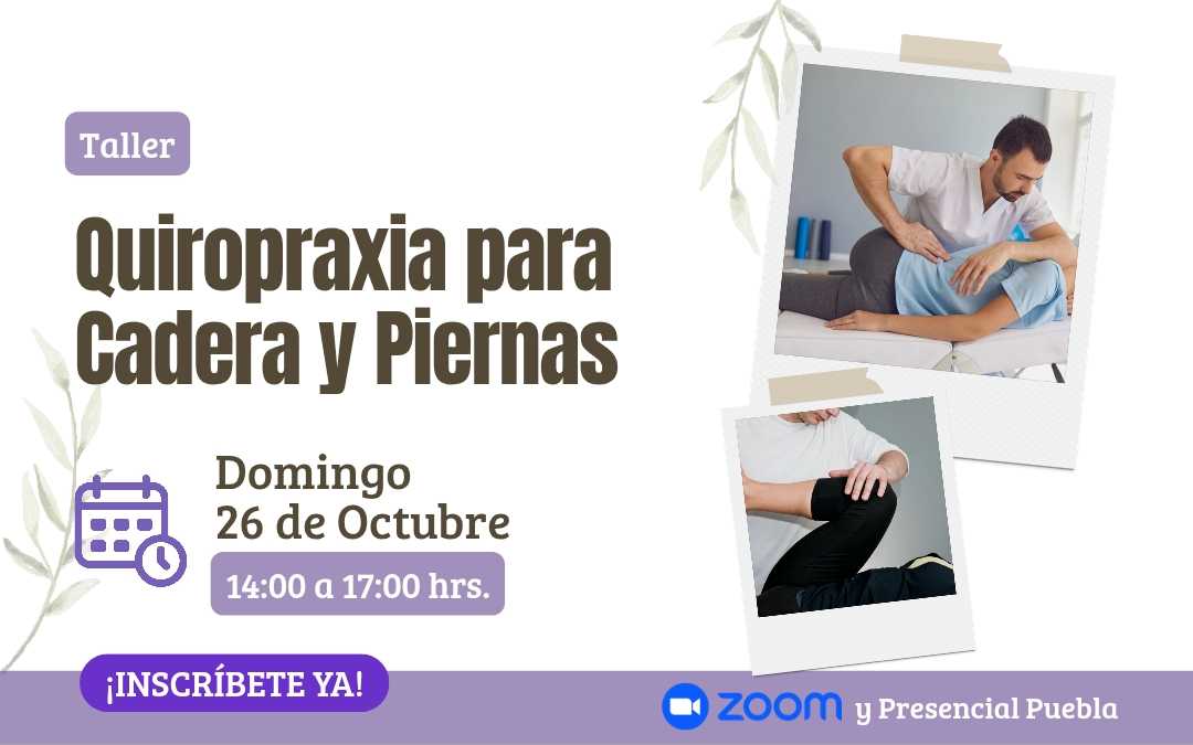 banner del curso: quiropraxia para cadera y piernas