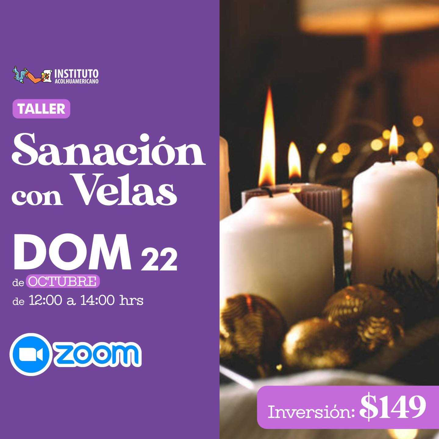 banner del curso: sanación con velas 