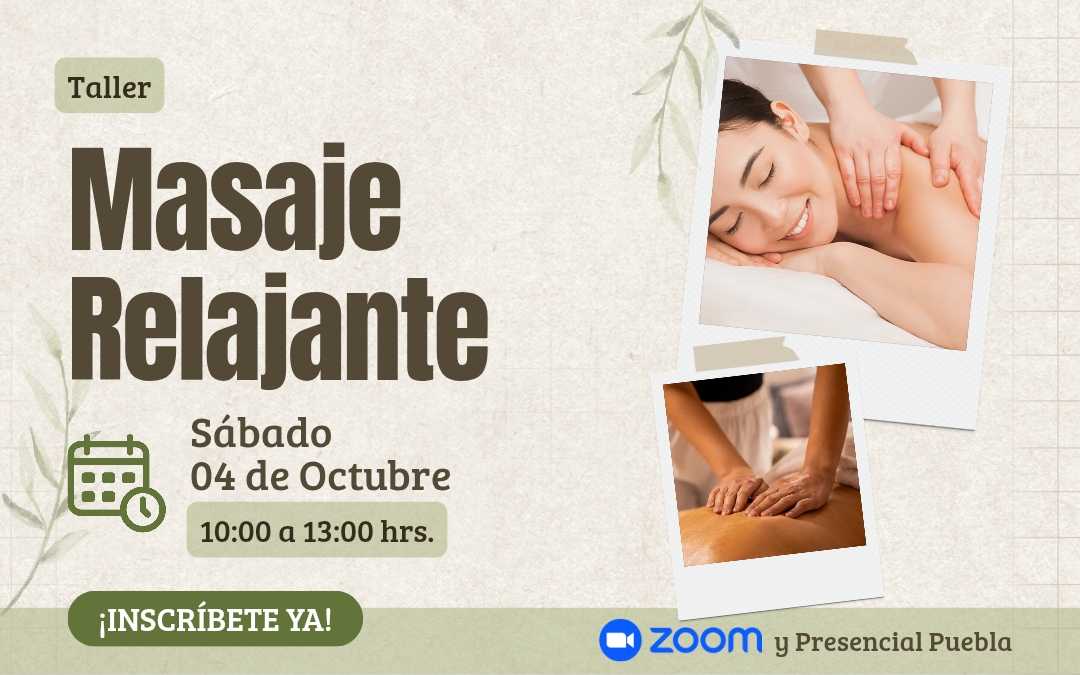 banner del curso: masaje relajante