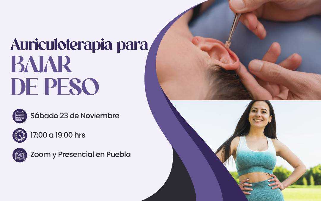 banner del curso: auriculoterapia para bajar de peso