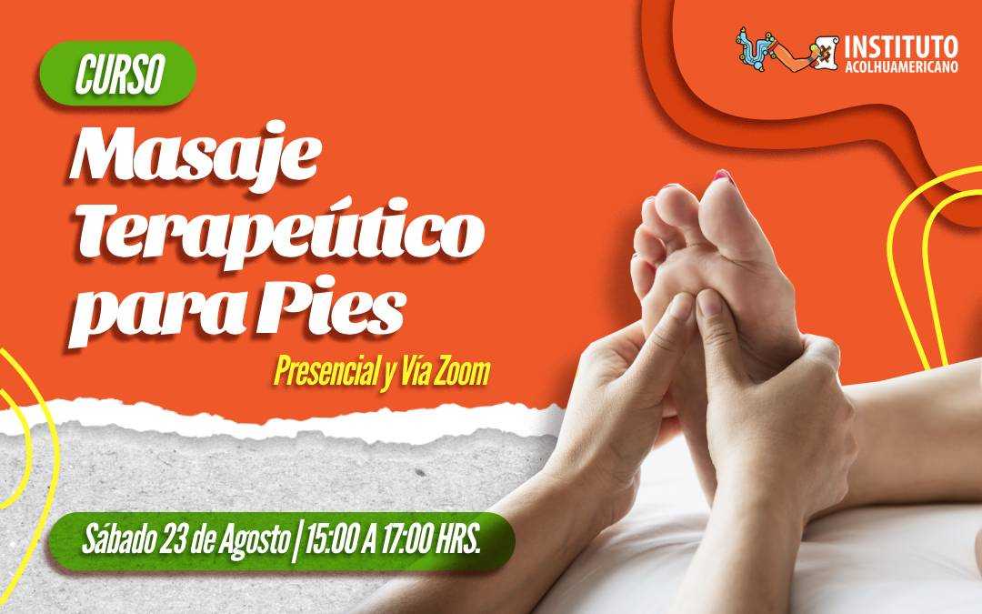 banner del curso: masaje terapéutico para pies