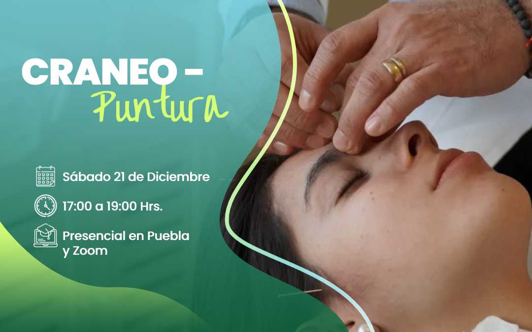 banner del curso: craneopuntura tratando enfermedades