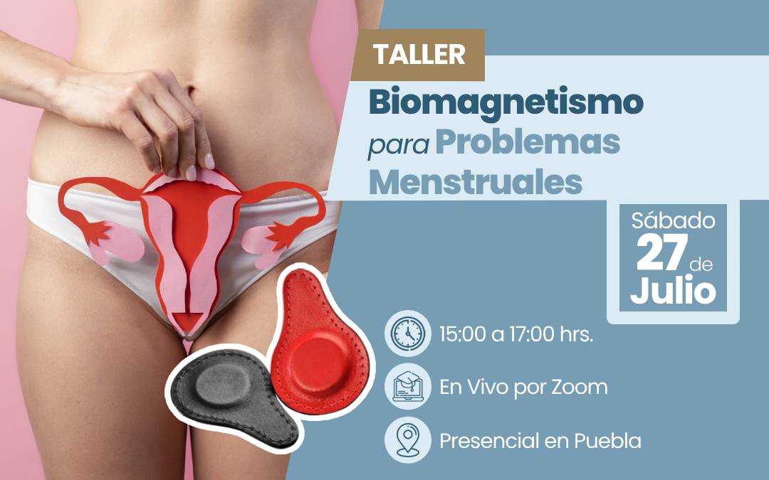 banner del curso: biomagnetismo para problemas menstruales