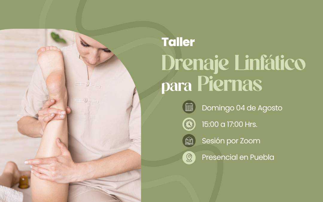 banner del curso: drenaje linfatico para piernas 