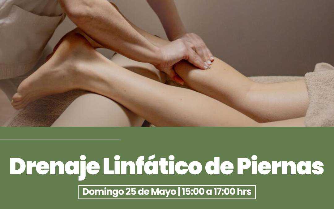 banner del curso: drenaje linfatico para piernas 