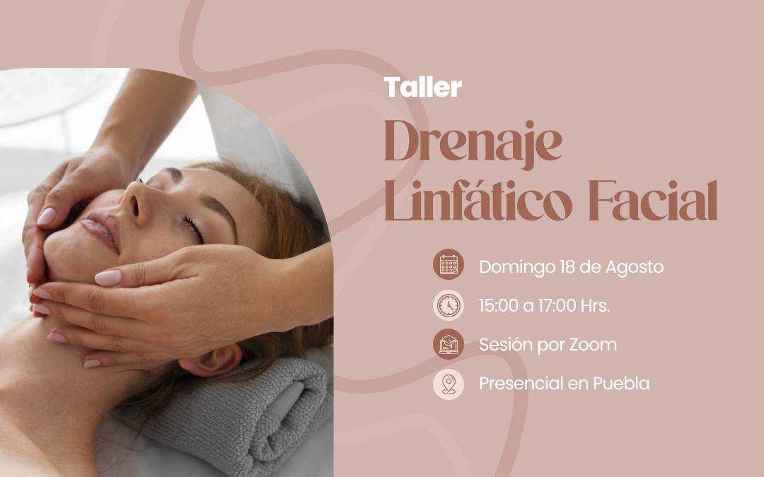 banner del curso: drenaje linfático facial