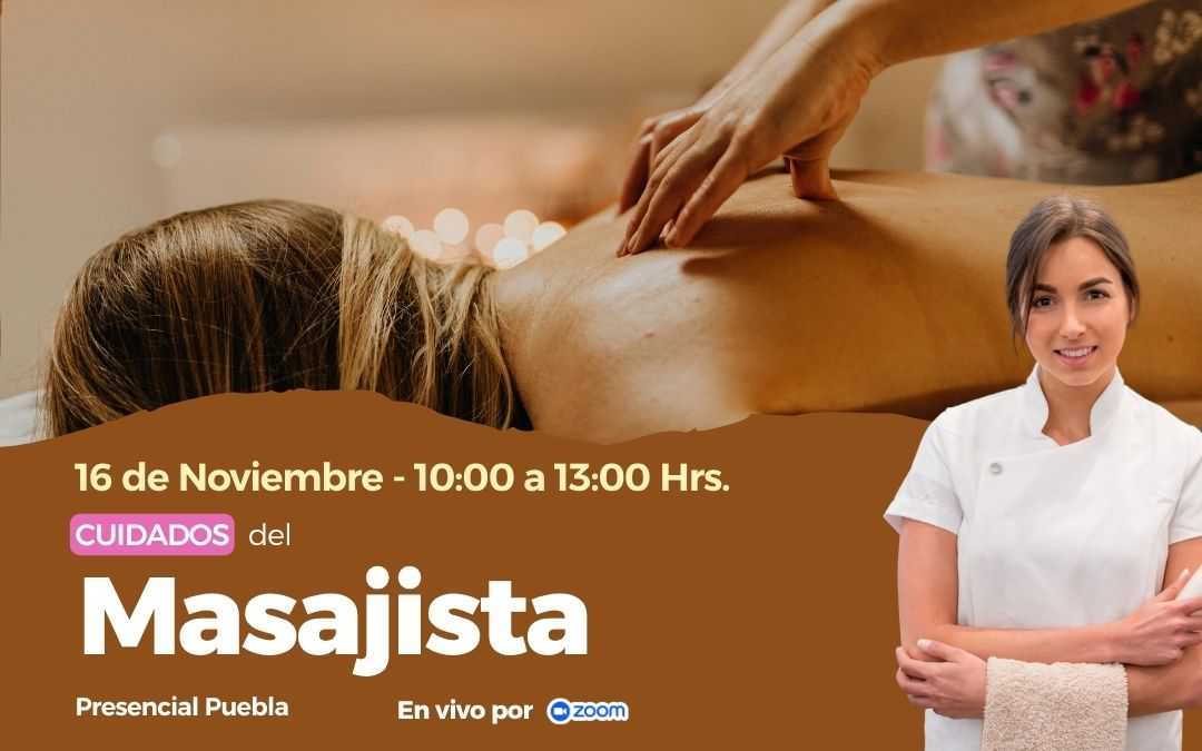 banner del curso: cuidado del masajista e higiene postural 