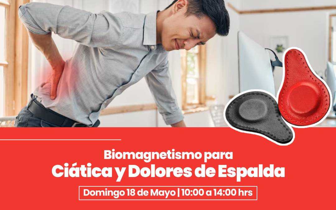 banner del curso: biomagnetismo para ciatica y dolores de espalda