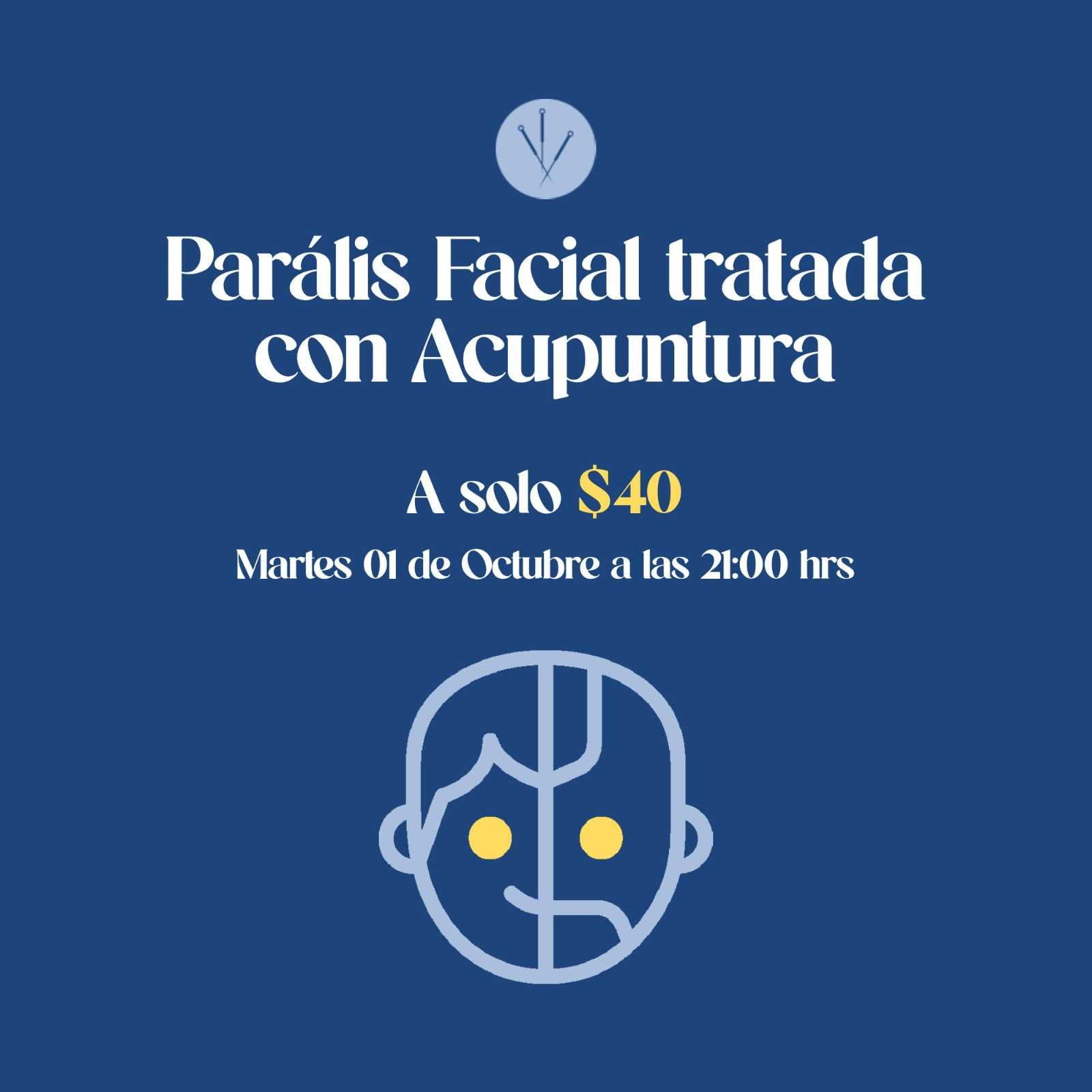 banner del curso: parálisis facial tratada con acupuntura 