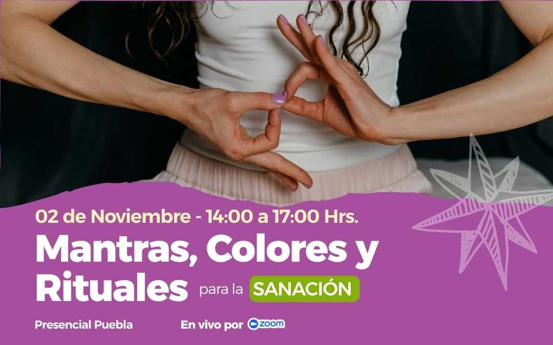 banner del curso: mantras, colores y rituales