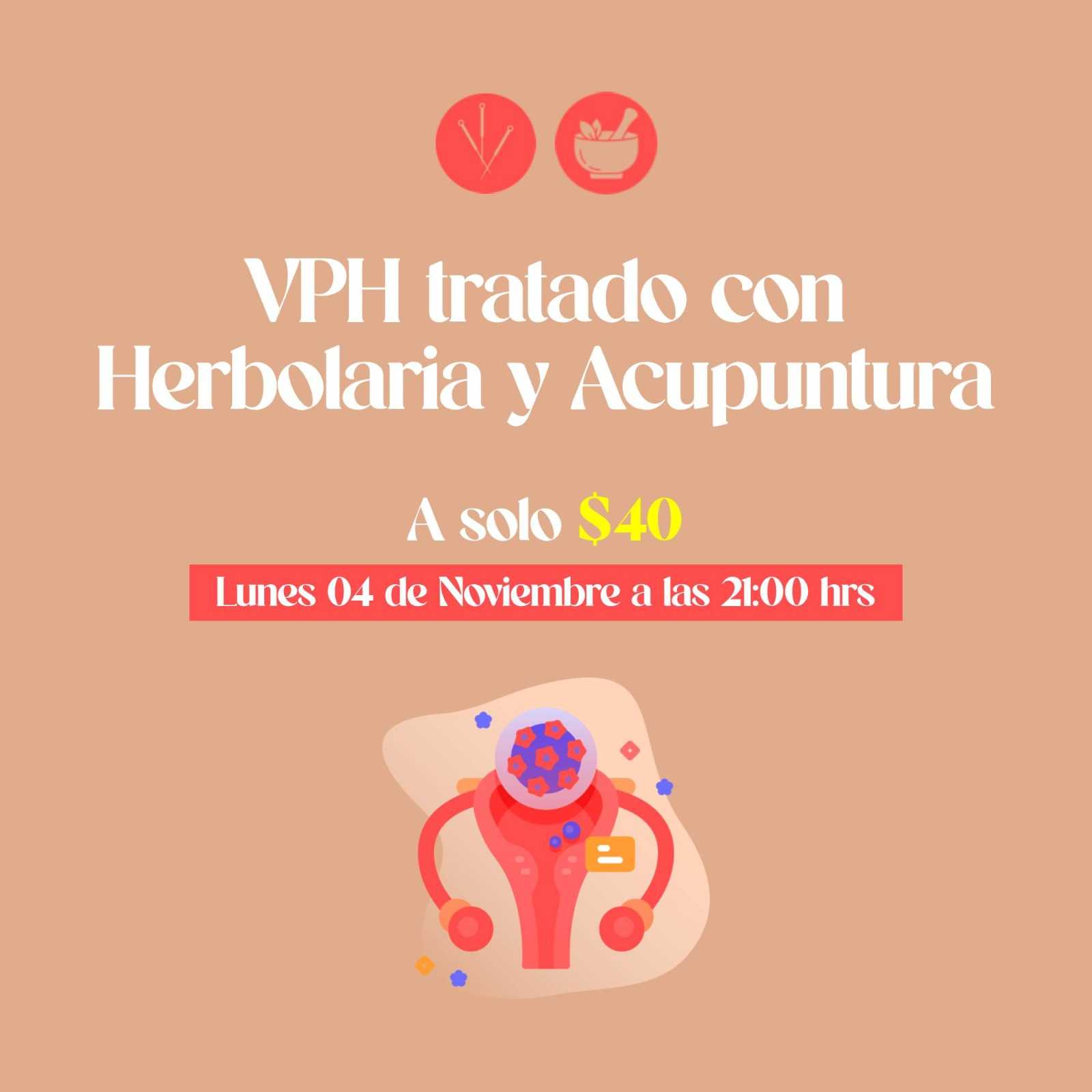 banner del curso: vph tratado con herbolaria y acupuntura