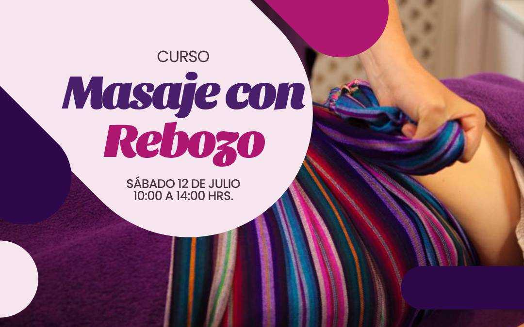 banner del curso: masaje con rebozo