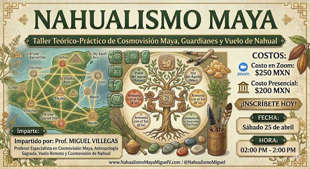 banner del curso: nahualismo maya