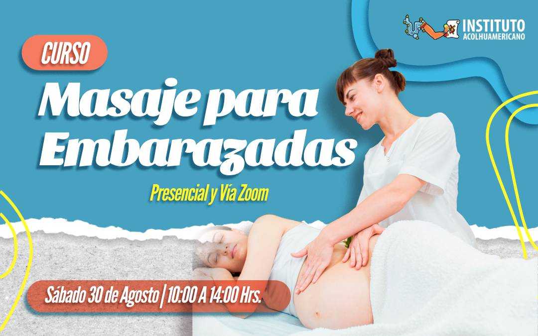 banner del curso: masaje para embarazadas