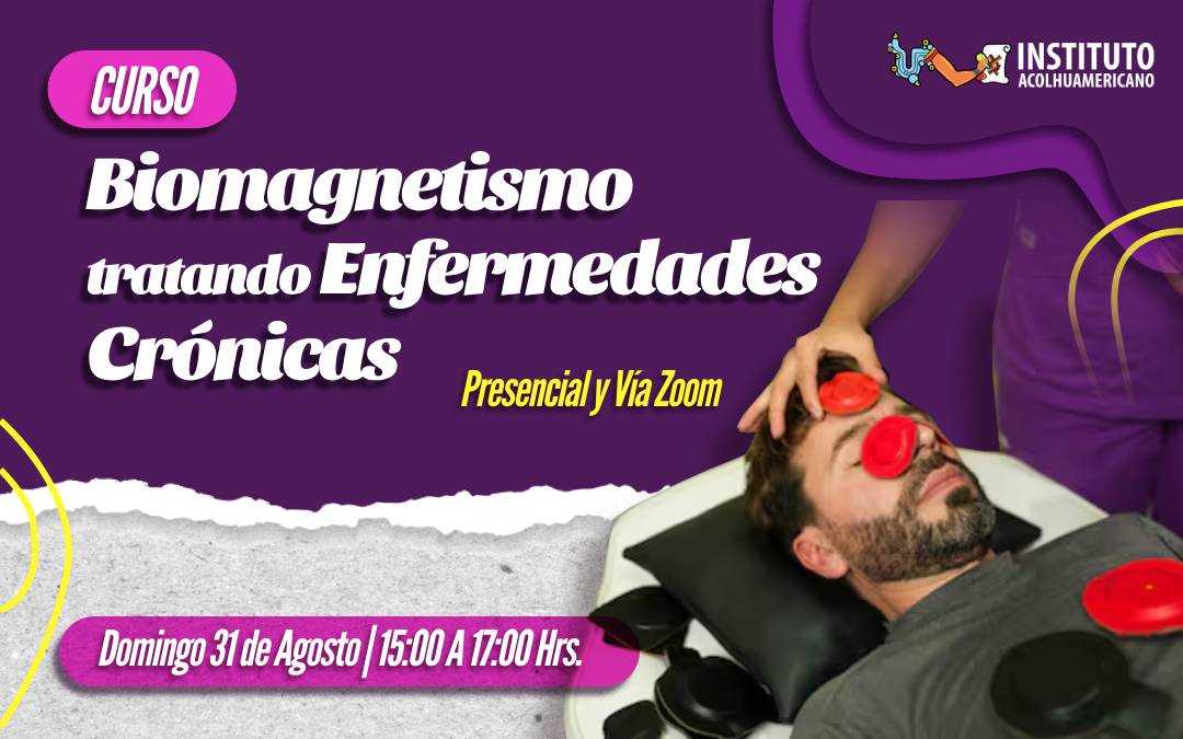 banner del curso: biomagnetismo tratando enfermedades cronicas