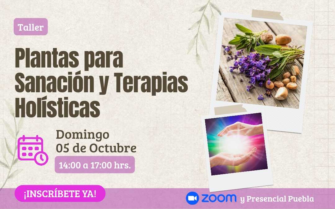 banner del curso: plantas para sanación y terapias holisticas