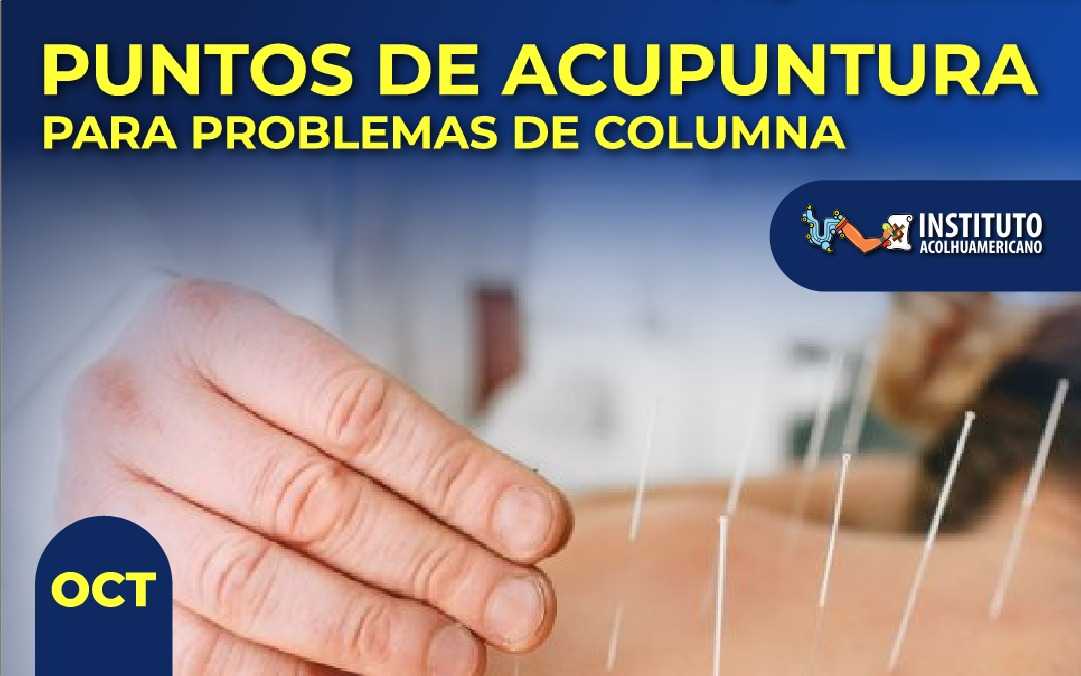 banner del curso: puntos de acupuntura para problemas de columna