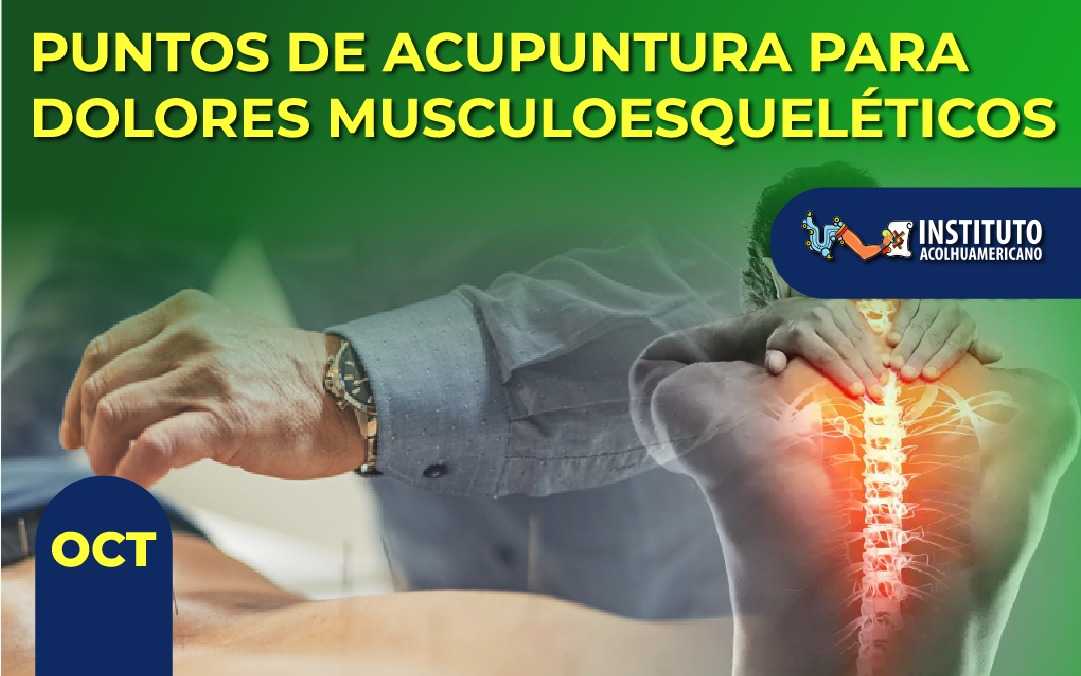banner del curso: puntos de acupuntura para dolores del musculoesquelético