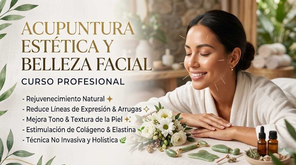 banner del curso: acupuntura estetica y belleza facial 