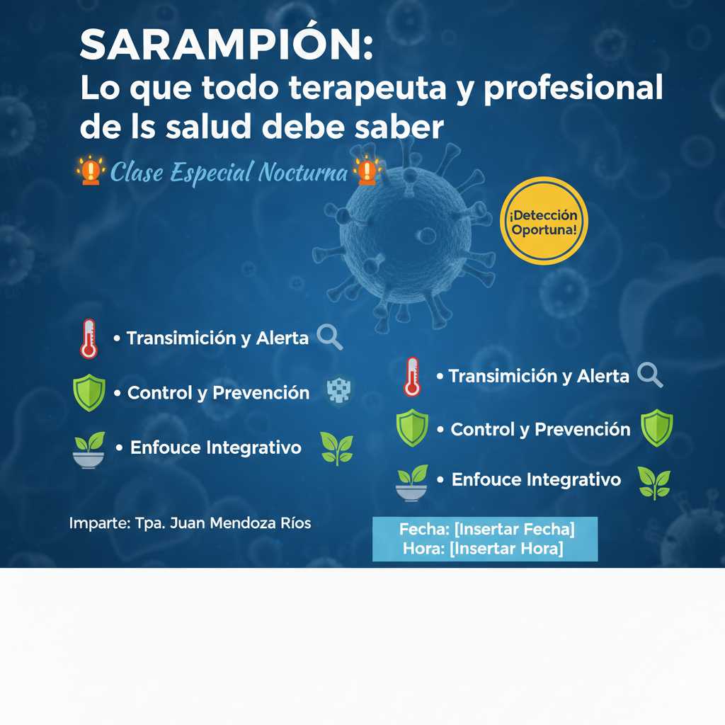 banner del curso: sarampión: lo que todo terapeuta y profesional de la salud debe saber