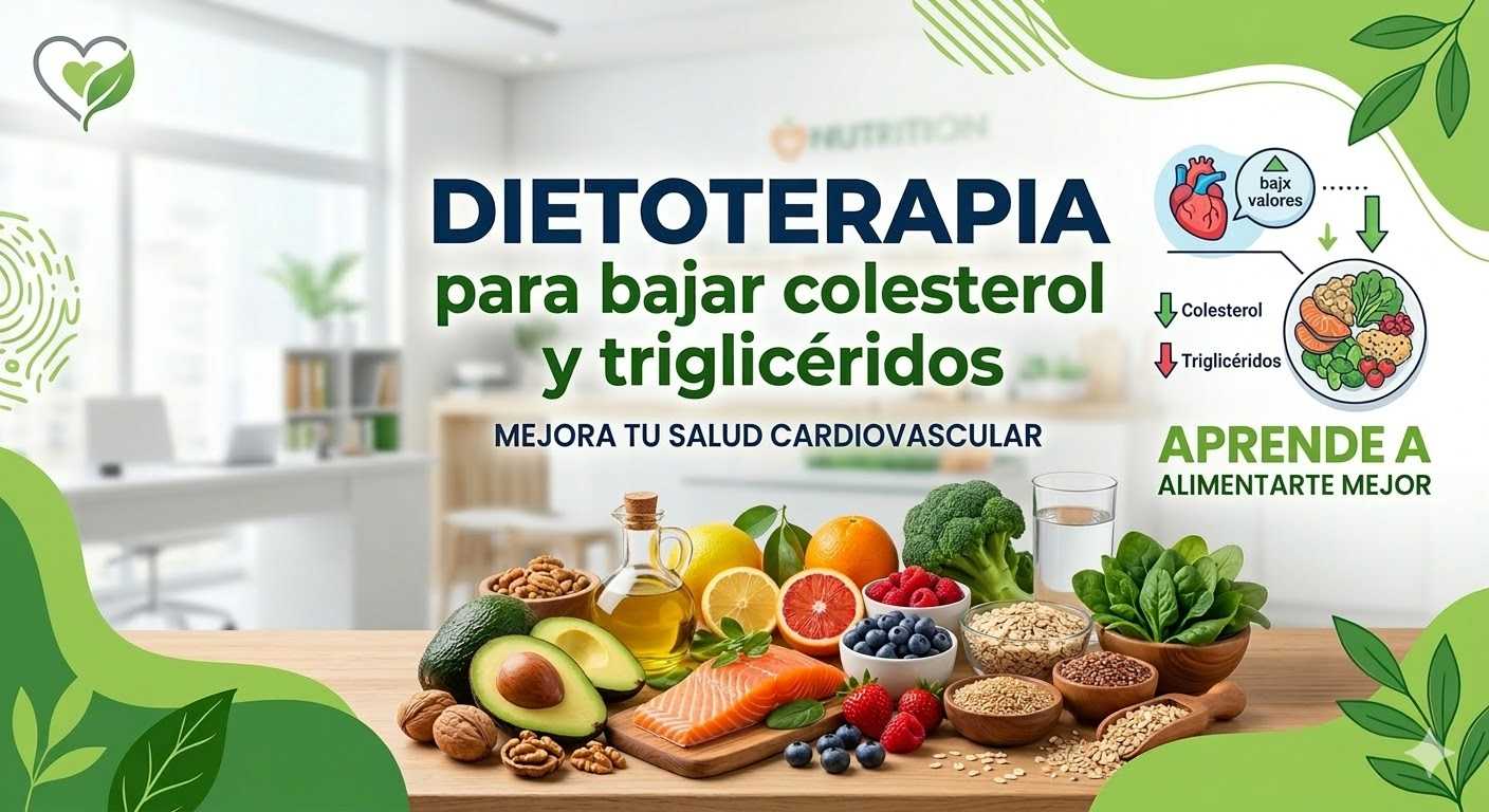 banner del curso: dietoterapia para bajar colesterol y triglicéridos 