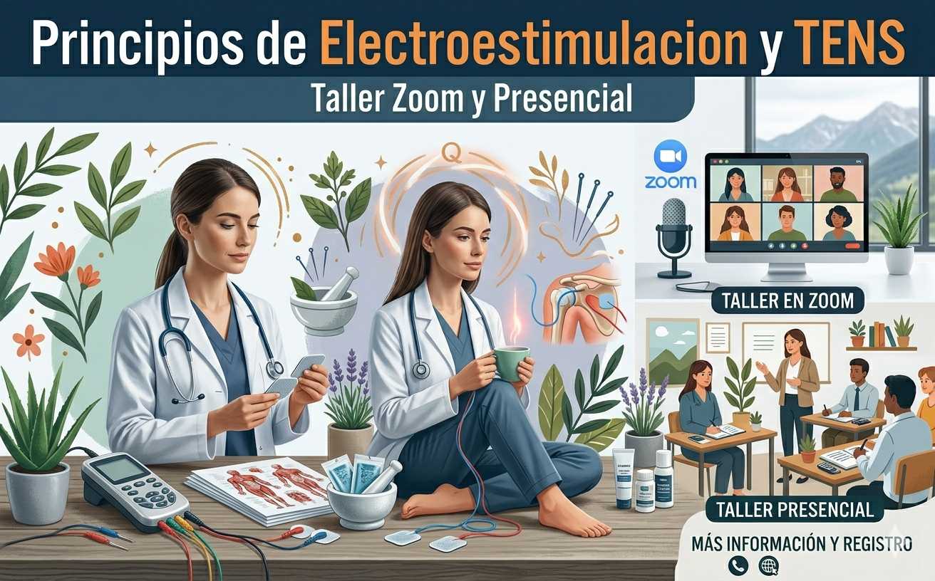 banner del curso: principios de electroterapia y aplicación de los tens