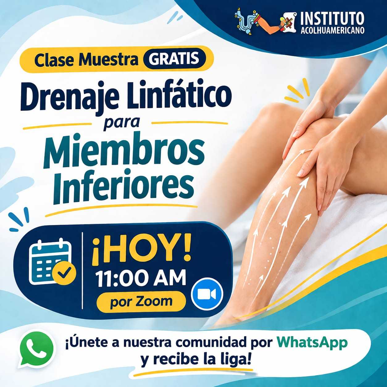 banner del curso: drenaje linfático de miembros inferiores