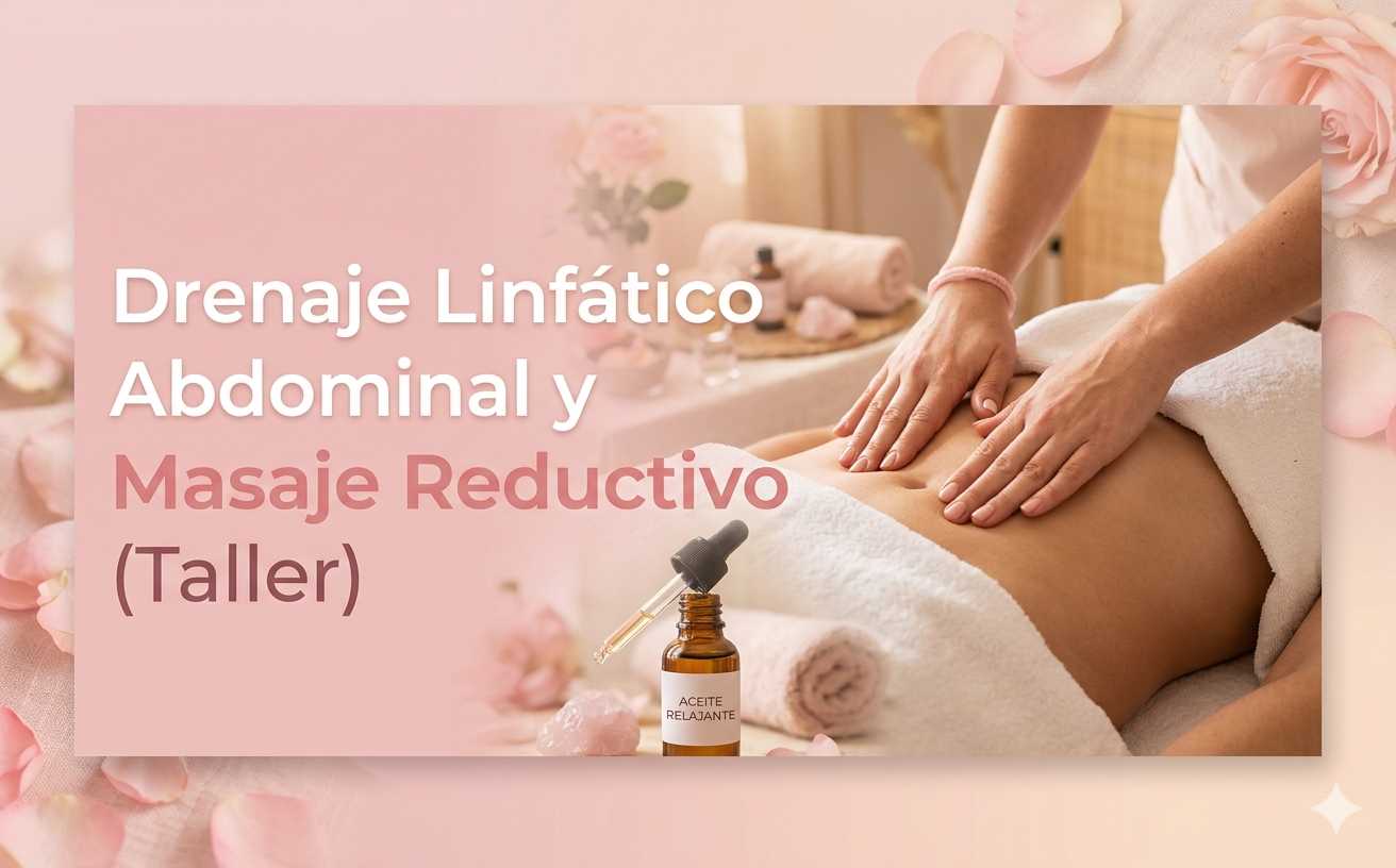 banner del curso: drenaje linfático y masaje reductivo