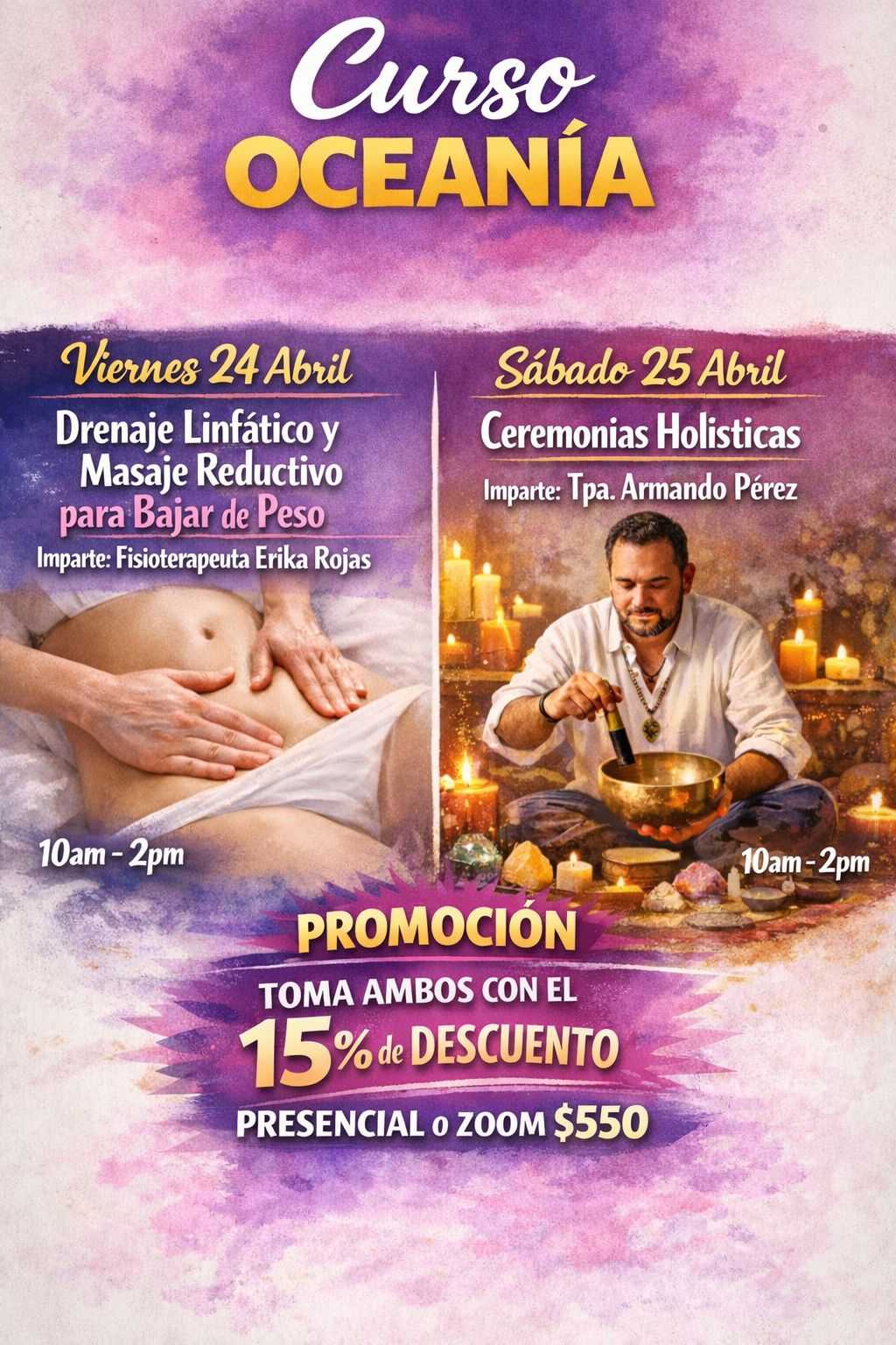 banner del curso: ceremonias holisticas