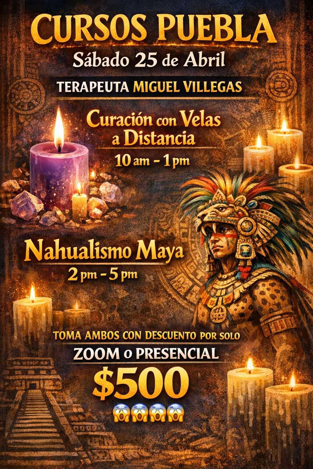 banner del curso: curación con velas a distancia