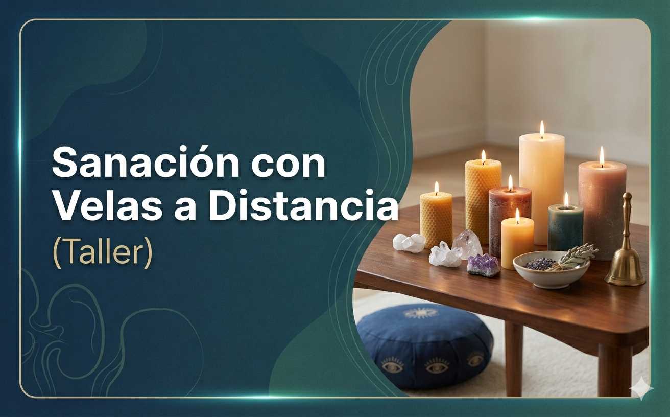 banner del curso: curación con velas a distancia