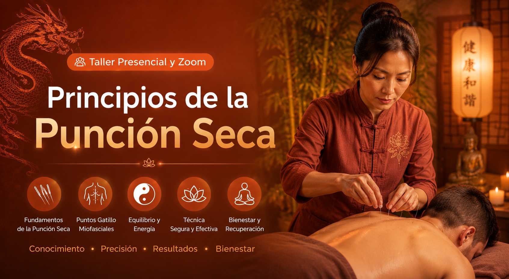 banner del curso: principios de la punción seca