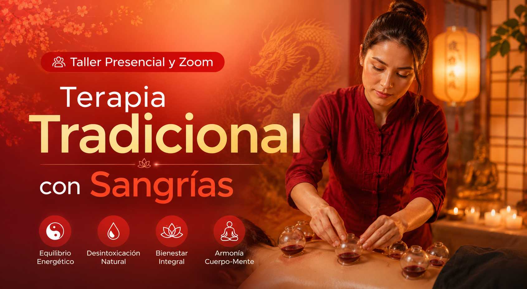 banner del curso: terapia integral con sangria (método tradicional en meridianos específicos)