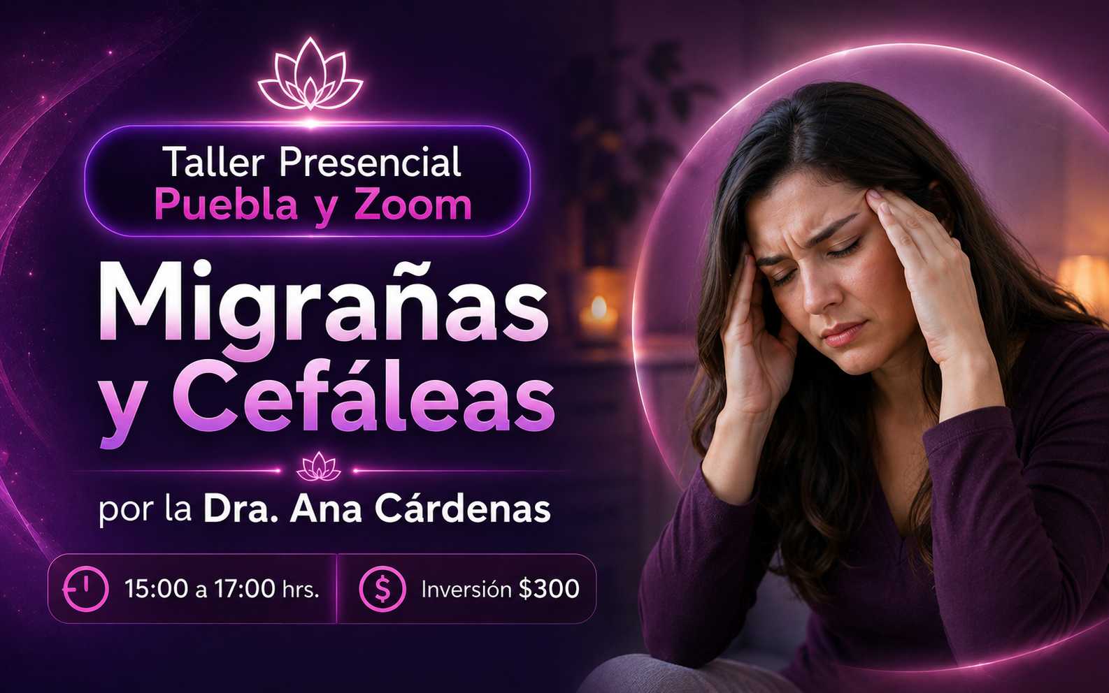 banner del curso: migrañas y cefáleas