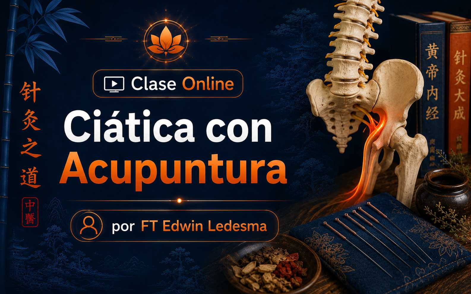 banner del curso: ciática con acupuntura