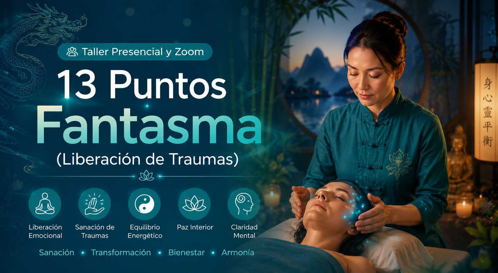banner del curso: 13 puntos fantasma de sun si miau (liberacion de traumas)