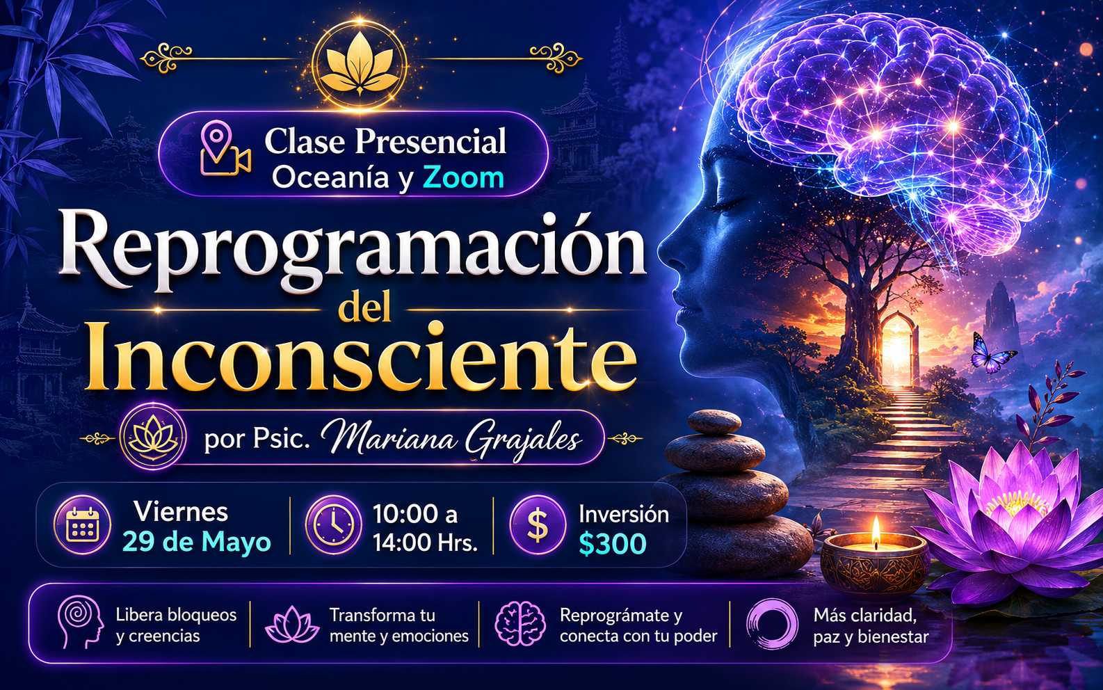 banner del curso: reprogramación del inconsciente 