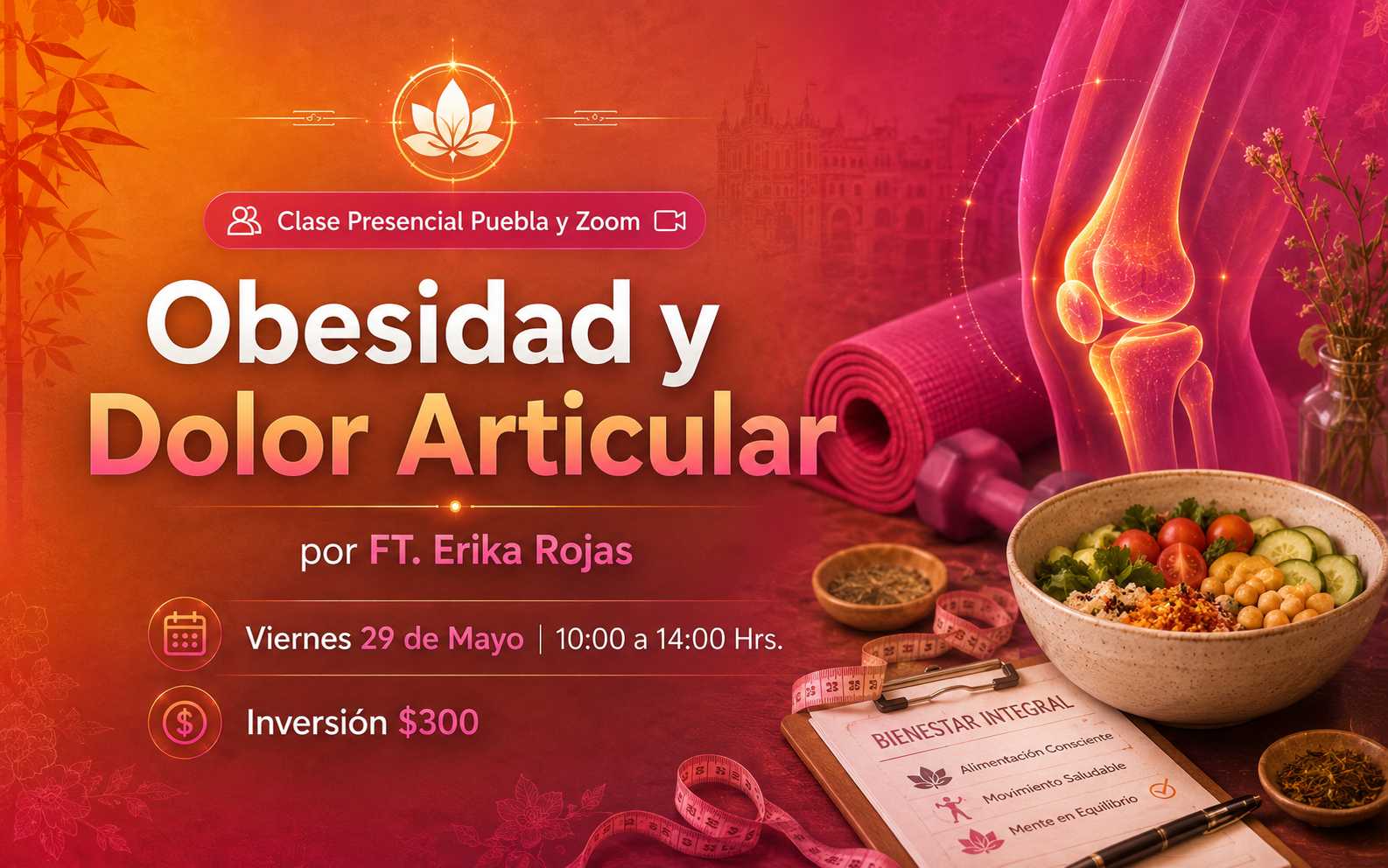 banner del curso: obesidad y dolor articular 