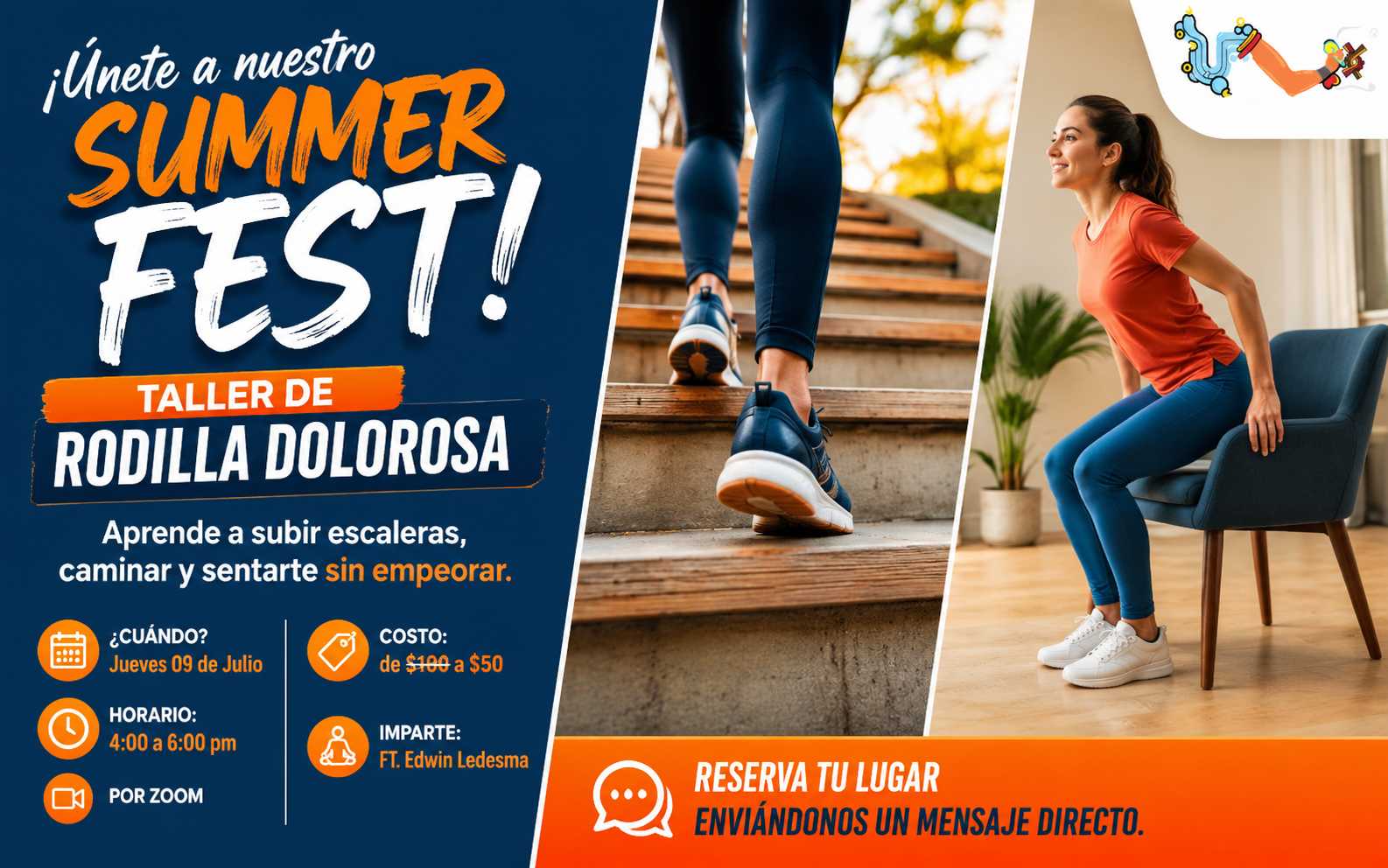 banner del curso: rodilla dolorosa