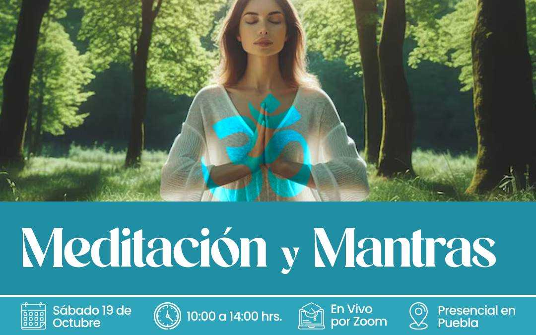 banner del curso: meditación y mantras