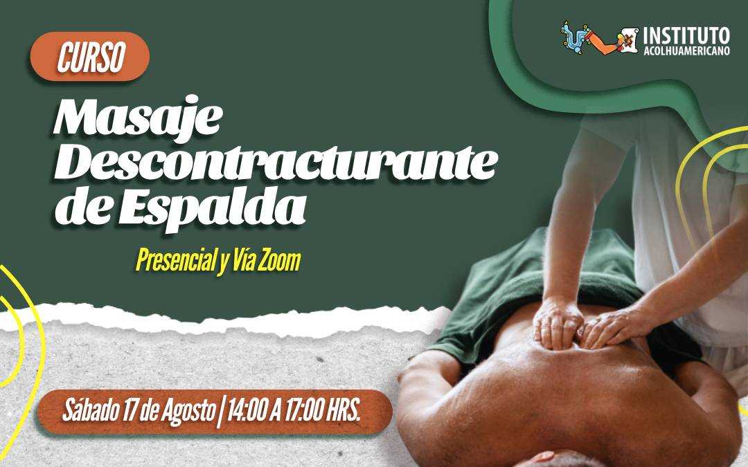 banner del curso: masaje descontracturante de espalda