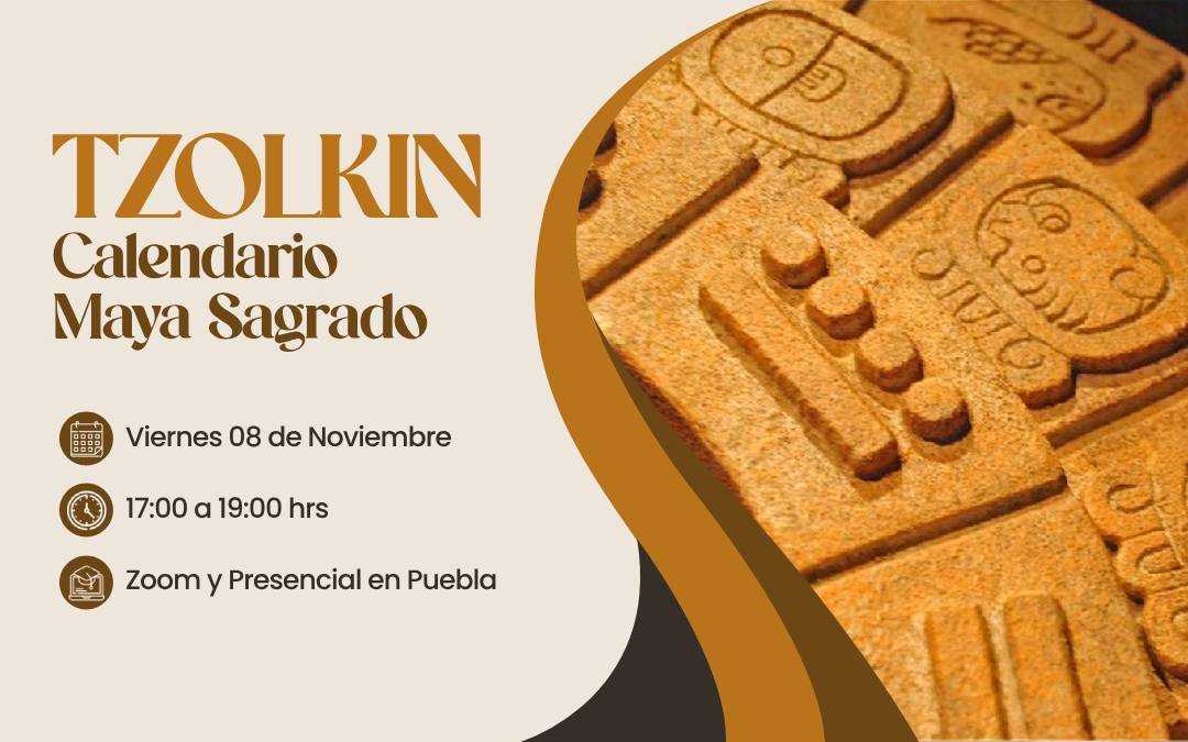 banner del curso: tzolkin calendario maya sagrado