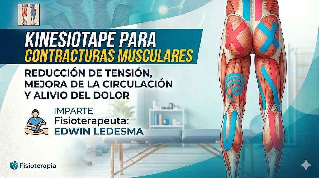 banner del curso: kinesiotape para contracturas musculares