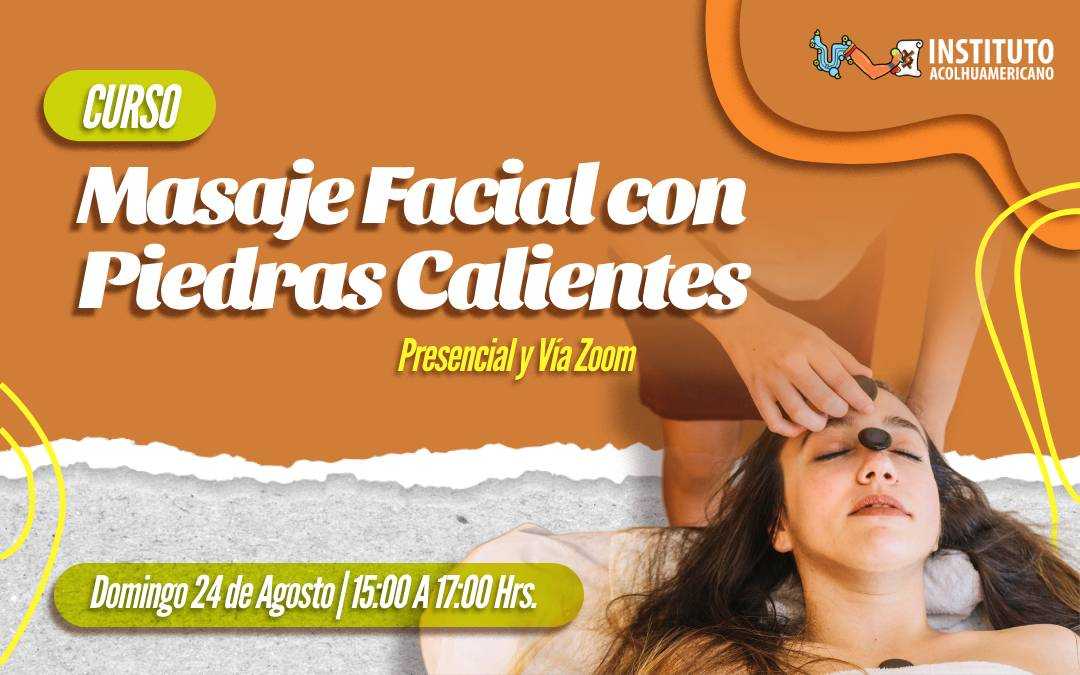 banner del curso: masaje facial con piedras calientes